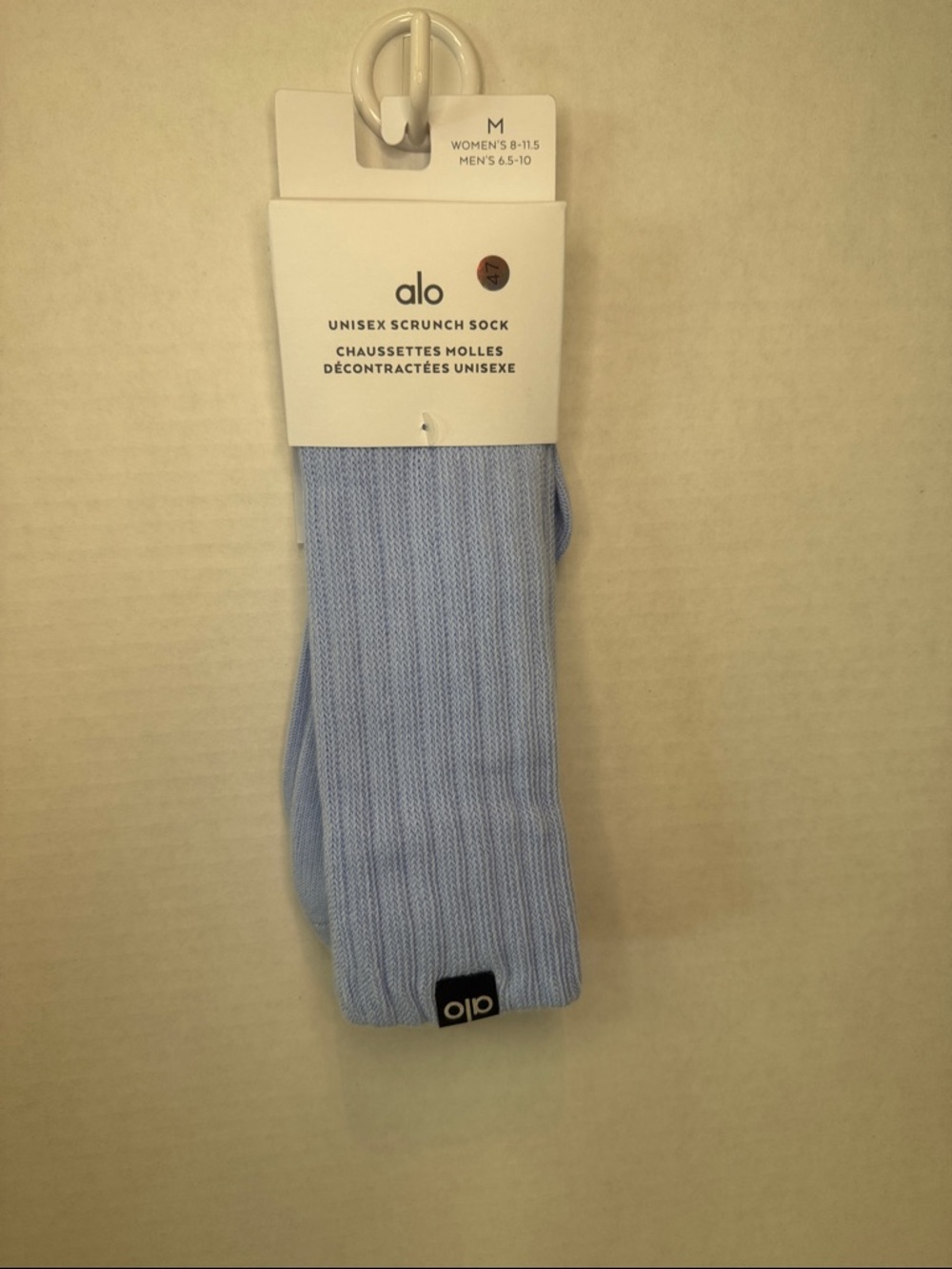 ALO Yoga Unisex Ribbed Scrunch Sock - Pale Blue